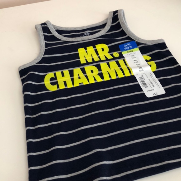 Okie Dokie Baby Boy Mr. Charming Tank Top - Picture 3 of 3